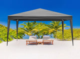 10'x10' Gazebo Waterproof Outdoor Canopy Patio Tent Party Tent for Wedding BBQ Cater, Black 00451964