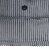 Modern Living Room Furniture 1pc Dark Gray Chair with One Arm, Storage Pouch and Charging Ports B011P206266