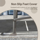 3-Seat Patio Chair, Outdoor Porch with Adjustable Canopy and Durable Steel Frame, Patio W1859110127
