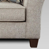 ZUN Camero Platinum Fabric Pillowback Sofa T2574P195797