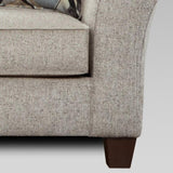 Camero Fabric Pillowback 2-Piece Living Room Set, Sofa and Loveseat, Gray T2574P195445