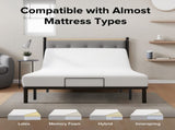 Adjustable Bed Frame with Massage Head & Foot Incline Twin XL Size Wireless Remote, two types of USB W1038P268075