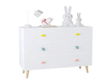 Kids 3 Drawer Dresser, Baby Nightstand for Bedroom, Storage Cabinet for Toddler Child for Living 81589726
