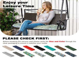Outdoor Bench Cushion, 60 20 4 Inch, Tufted Waterproof Swing Cushion with Ties, for Patio Bench 67399417