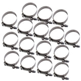 2.5" Universal Aluminum Intercooler Turbo Piping Pipe Kit Silicone Hose Clamps 19074328