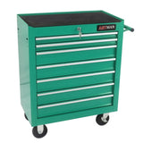7 DRAWERS MULTIFUNCTIONAL TOOL CART WITH WHEELS-GREEN W1102126231