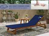 Outdoor Chaise Lounge Cushion, 80 in. x 26 in. x 3 in. Waterproof Fade-Resistant Patio Chair Pad for 19423524