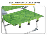 17 Inch Seat Height Beach Chair for Adults, Folding Portable Camping Chair with Headrest, Cup 47482847