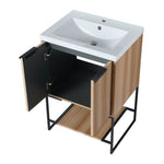 ZUN 24 Inch Freestanding Bathroom Vanity With Resin Basin,24x18, W99981917