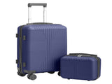 PP Trolley Case 12in 20in 2PCS Suitcase Set Navy Blue 49517166