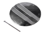 14" x 3" Half Finned Aluminum Air Cleaner With Recessed Base and Paper Element Polished 07538386