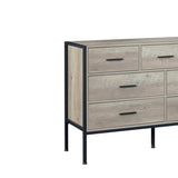 ZUN Wood Dresser with 7 Drawers, Wooden Storage Closet for Bedroom, Solid Clothes Cabinet with Sturdy W1820P145381