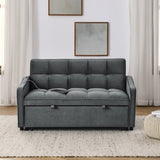 Loveseats Sofa Bed with Pull-out Bed,Adjsutable Back and Two Arm Pocket,TypeC and USB Charging with W1413124441
