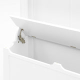 Entryway Bench with Standing Coat Rack, Hall Tree with Shoe Storage Bench, Entryway Organizer with 5 W409P262447