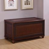 Deep Tobacco Flip Open Storage Cedar Chest B062P153828