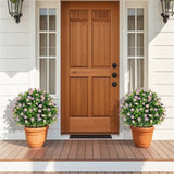 2 Pack Lifelike Artificial Potted Plants - Purple 85748431