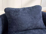 30"W Modern Round 360&deg Swivel Barrel Accent Chair with Pillow, Chenille Upholstered Comfy Barrel W3118P462482