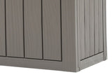 45 Gallon Waterproof Resin Outdoor Storage Deck Box, Lockable Organizer for Patio Pool Garden, Brown 99275357