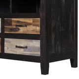 ZUN U-Can Retro Distressed Wooden TV Stand for TVs up to 65 Inches, Entertainment Center Media Console N724P176487M