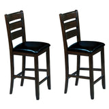 Black and Espresso Counter Height Chairs B062P186543