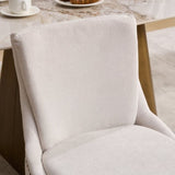 Modern Dining Set of 2,Double-layer Cushioned Chenille fabric Upholstered Accent Side Leisure W1143P207917