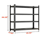 4-Layer Metal Storage Rack, Garage Shelves, Adjustable Height Partition, Suitable For Living Room, 14699077