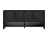 55.1''Storage Sideboard with 4-Doors,Multi Functional Buffet with Open Shelf and 2-Tiers N711P345165B