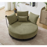 52.75'' Oversized Round Swivel Chair,360&deg Swivel Chair, Couples W1628P218358