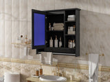 3-in-1 Bathroom Mirror Cabinet, 36-inch Wall Mounted Medicine Cabinet with Adjustable Shelf & Soft N710P358618B