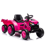 ZUN 12V Kids Ride On Electric Tractor Black Knight,Kids Ride On Toy.2WD,Non-skid tires, steering wheel, 85433866