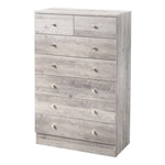 ZUN Modern Simple 7-Drawer Dresser Gray 00534308