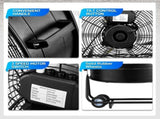 US Standard MLD-30 Industrial Drum Fan, 30 Inch 110V 230W High Velocity Floor Fan, 3 Speed Heavy 81794691
