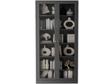 Metal Kitchen Pantry - 72" Tall Storage with 5 Adjustable Shelves, Black Freestanding T2398P504064