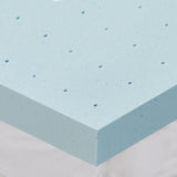 Hypoallergenic 3" Cooling Gel Memory Foam Mattress Topper with Removable Cooling Cover B03595140