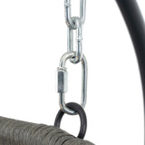 2 Persons Egg Chair with Stand Indoor Outdoor Swing Chair Patio Wicker Hanging Egg Chair Hanging W1703P163952