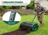 27"16" Lawn Fertilizer Spreader with Diamond Mesh Clump-Free Garden Compost Spreader 22173685