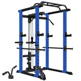 ZUN Home Gym sets Multi-functional Power Cage,Home Adjustable Pullup Squat Rack 1000Lbs Capacity 37368807