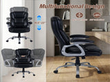 Ergonomic Executive Office Chair with Contoured Backrest, Adjustable Height & Recline for Home 49691928