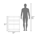 FM FURNITURE Oatman Shoe Rack with Open Storage, Wengue B128P301390