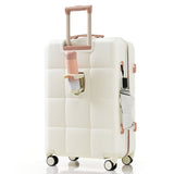Luggage Sets 4 Piece, ABS Durable Suitcase with Travel Bag, Cup Holder, ABS Hard Shell Luggage with N726P296017R