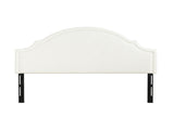 Catherine Upholstered King Headboard, Antique White Woven B2719P238659
