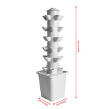 White 30 Pod Hydroponic Growing System Outdoor Indoor Garden Plant with Pump and Tank 80919834