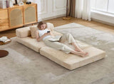 Compression Sofa,Convertible Floor Sofa Bed with Fixed-Shape Frame,Single Seater Boneless Modular 41681310