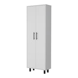 Fagan 2-Door 5-Shelf Kitchen Pantry White B062103264