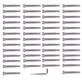50Pcs 3/16 Inch T316 Stainless Steel Cable Railing Hardware System Kit with Allen Key 58947190