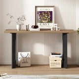 U_STYLE Uniquely Designed Console Table made of Fraxinus Mandschuric Solid Wood Veneer,with N711P205931N