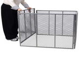 Large Outdoor Bin, 172 Gallon Metal Wire Mesher, Rust-Proof Coating Square Garden W465P370172