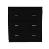 Dresser 33"H, Three Drawer, Superior Top, Metal Handles, White B097132937