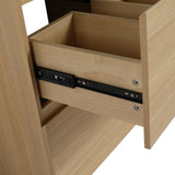 24" Bathroom with Double drawer, Freestanding Bathroom Cabinet,Engineering Wood,Oak W1972P188241