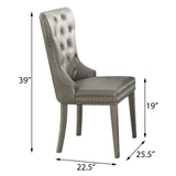 Champagne Tufted Side Chairs B062P186537